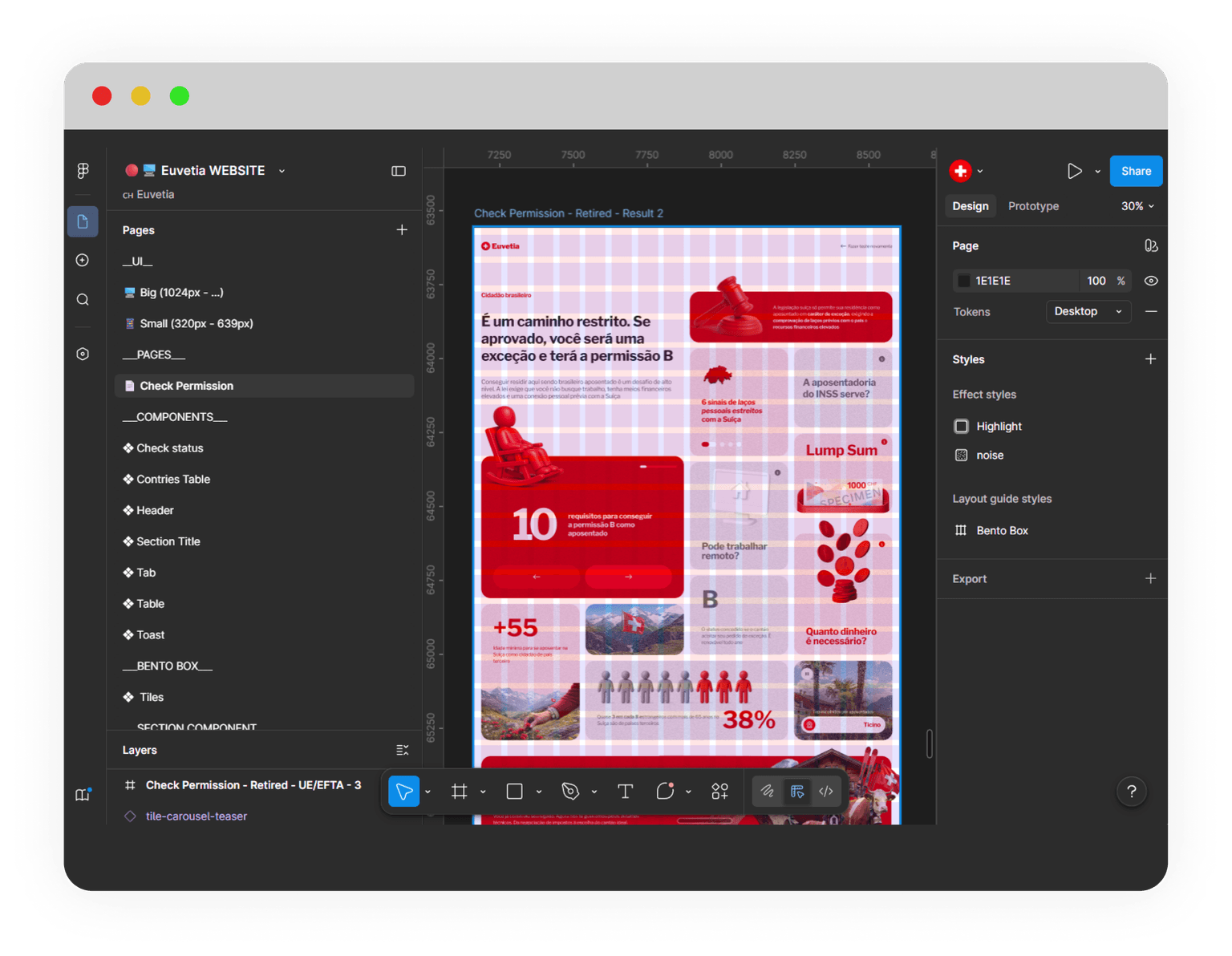 Screenshot of the Figma grid.