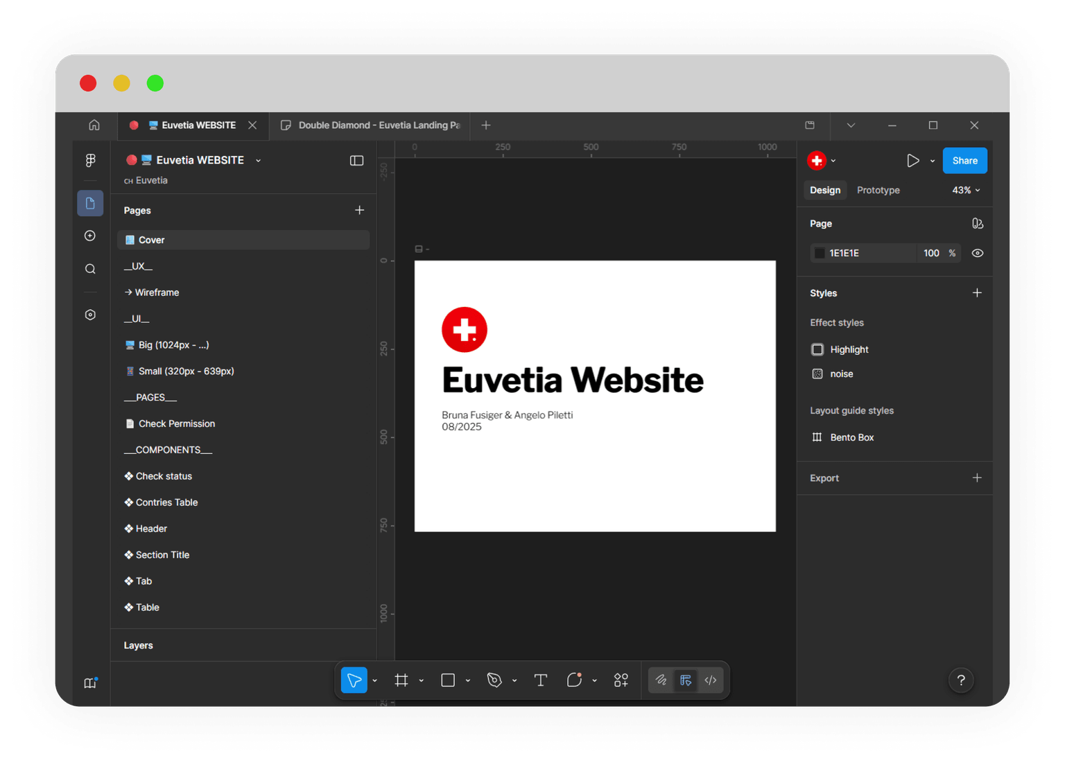 Screenshot of Figma's file structure