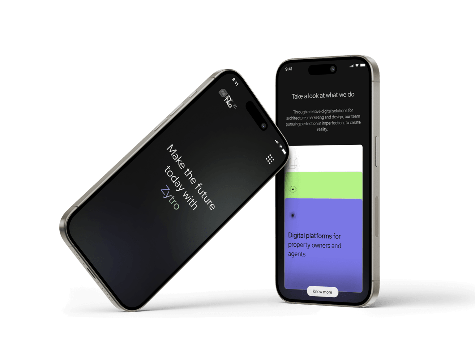 Awwwards nominee recognition for Zytro website