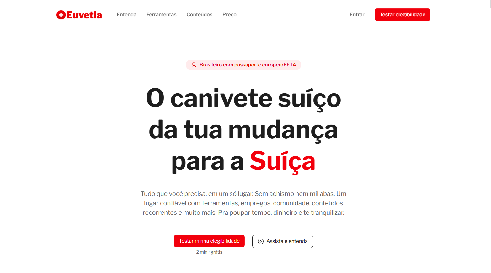 Final high-fidelity homepage